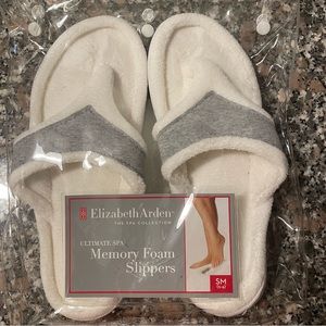 Memory foam spa slippers, Elizabeth Arden The Spa Collection
